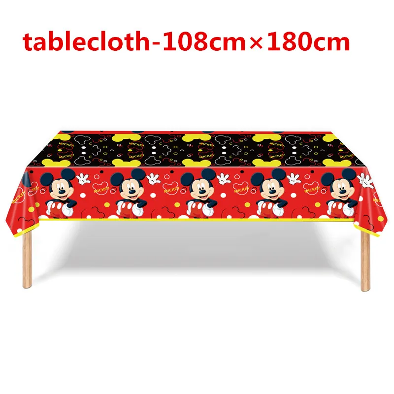 Rote Mickey Mouse Kind Geburtstags feier Dekoration Ballon Geschirr Tasse Platte Serviette Geschenk Tasche Baby party Mickey DIY Party liefert