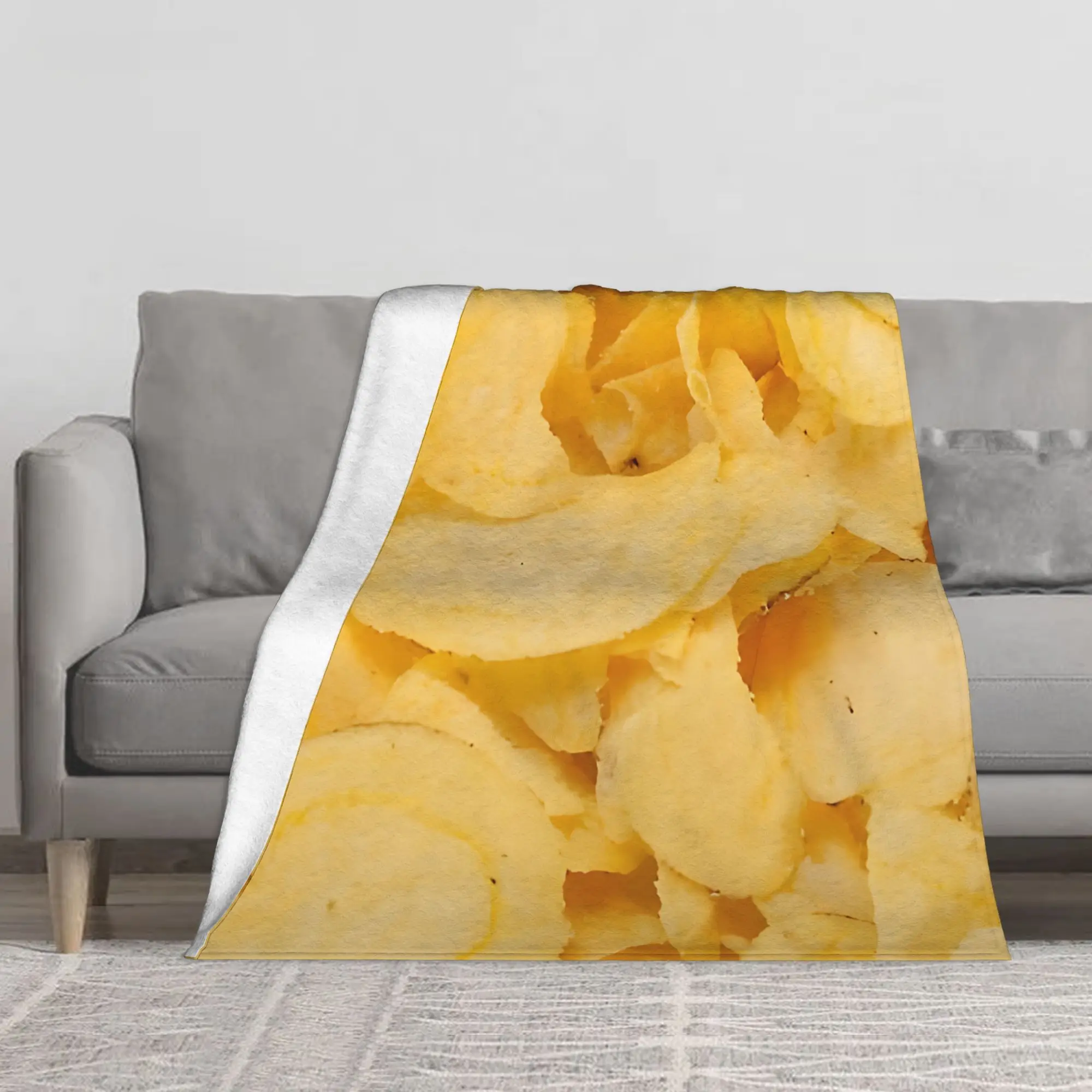 1PC Potato Chips Blanket Throw Blanket Novelty Warm Blanket All Season Gift