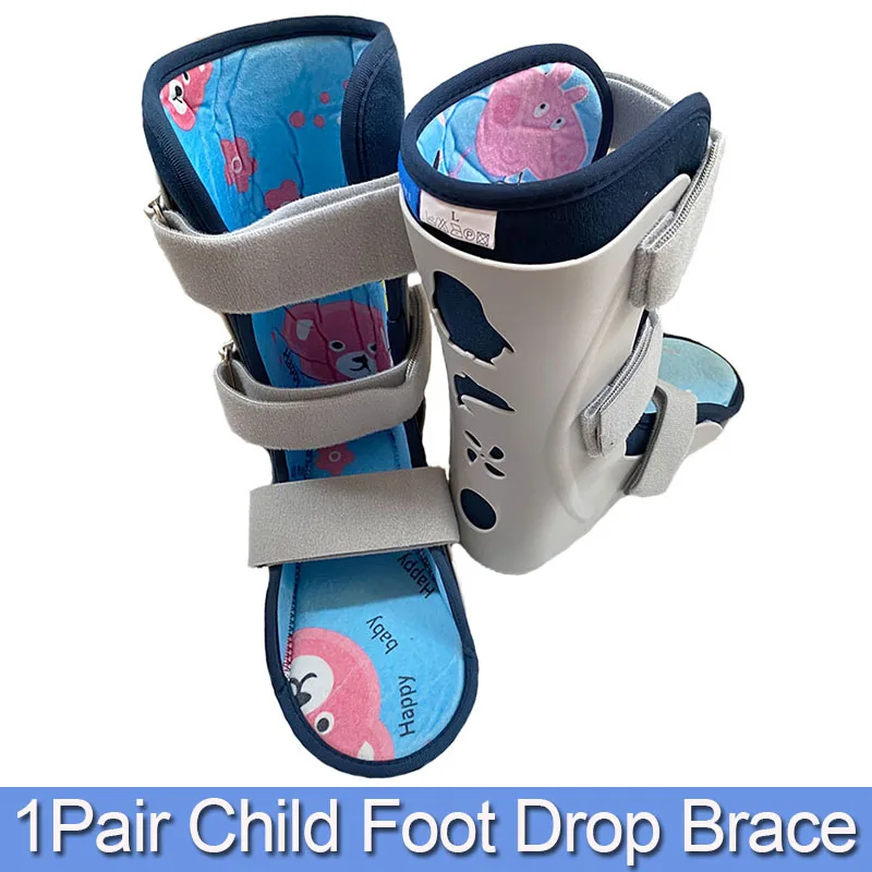 

1Pair Adjustable Children AFO Foot Drop Brace-Medical Ankle Foot Orthosis Support-For Plantar Fasciitis & Achilles Tendonitis