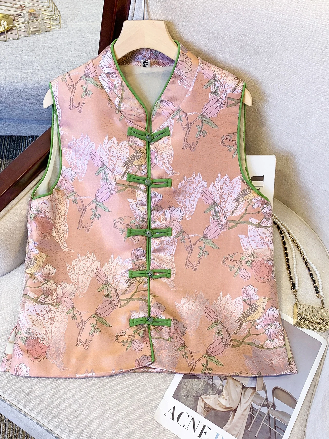 

New Chinese Sle Top Women's Svel Jaet Large Size Traditional Tang Suit Reformulated Hanfu Spring Autumn