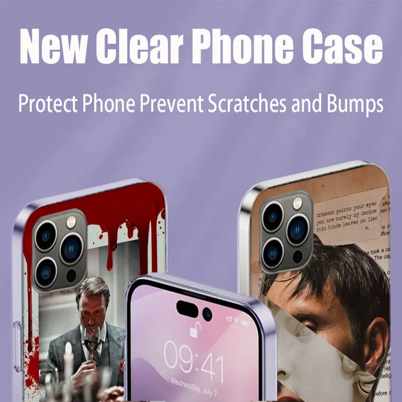 Killer Movie Hannibal Phone Case For Apple Iphone 16E 16 17 Pro Max Air 15 Pro 14 Plus 12 13 Mini Cover Cute Fundas Sili