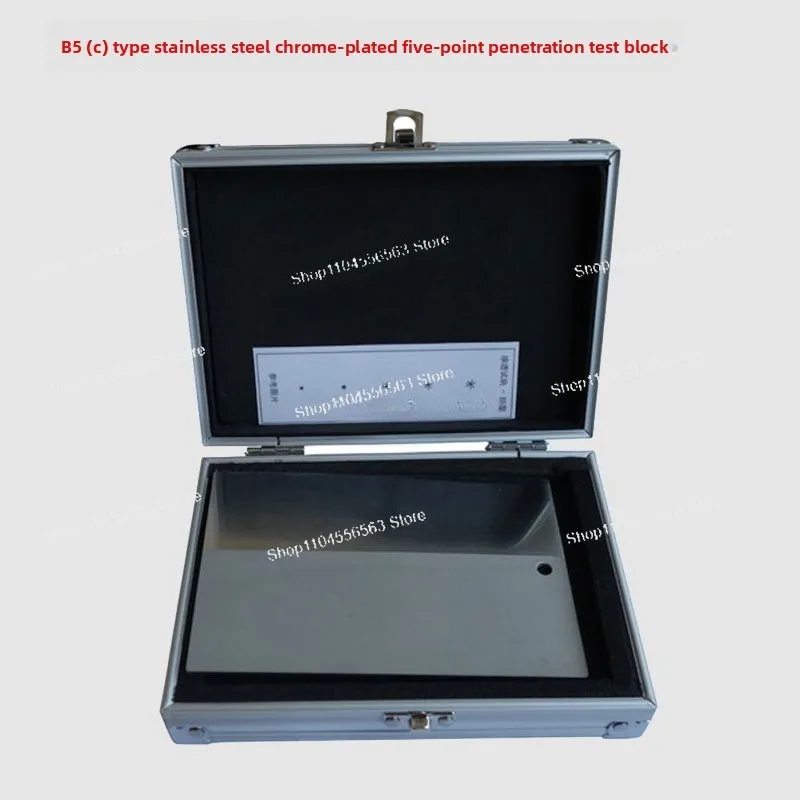 B3 penetration plated test block/stainless steel 3 points, flaw detection standard, penetration sensitivity test block