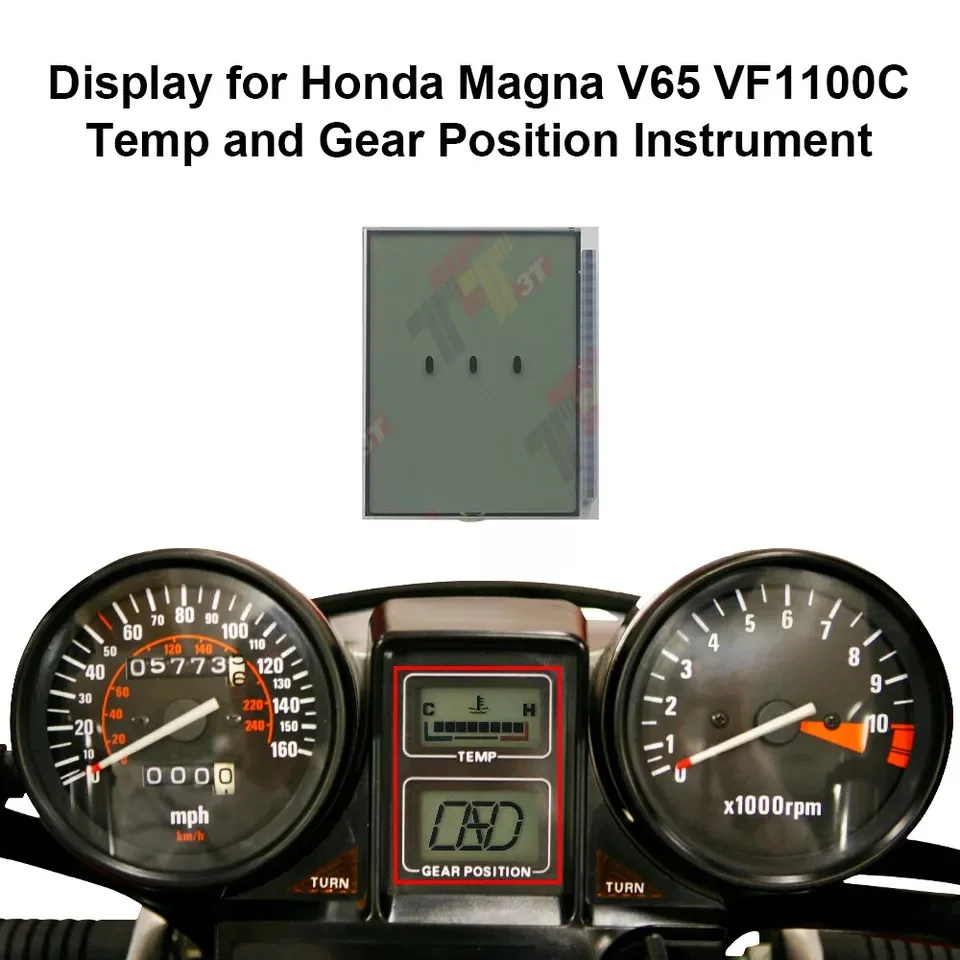 Dashboard LCD Display for Honda Magna V65 VF1100C Temp and Gear Position Instrument