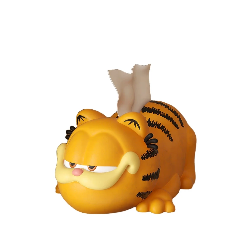 

Новинка 2025, стиль, шоу Гарфилда, аниме, периферийные устройства для гостиной, настольная коробка для салфеток, коробка для бумажного ящика, орнамент, модель, игрушки, подарок