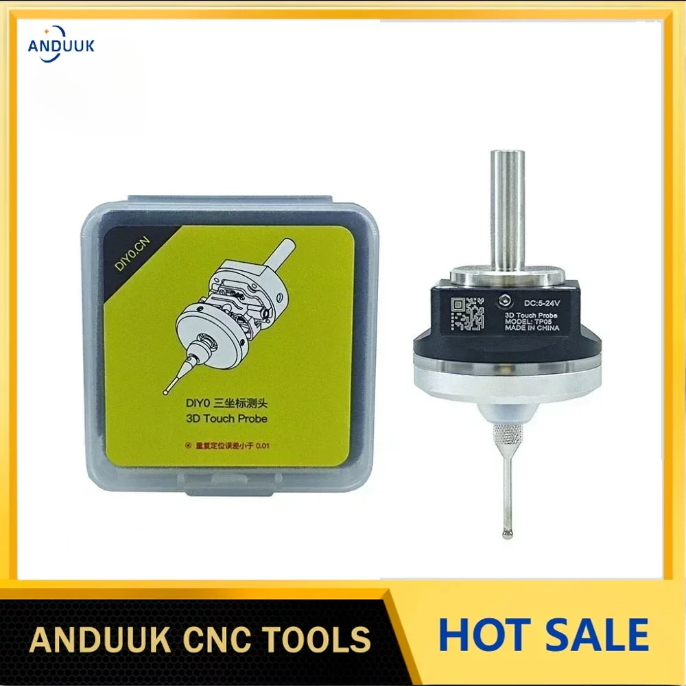 CNC Latest V6 Anti-roll 3D Touch Probe Edge Finder To Find The Center Desktop CNC Probe Compatible with Mach3 and Grbl