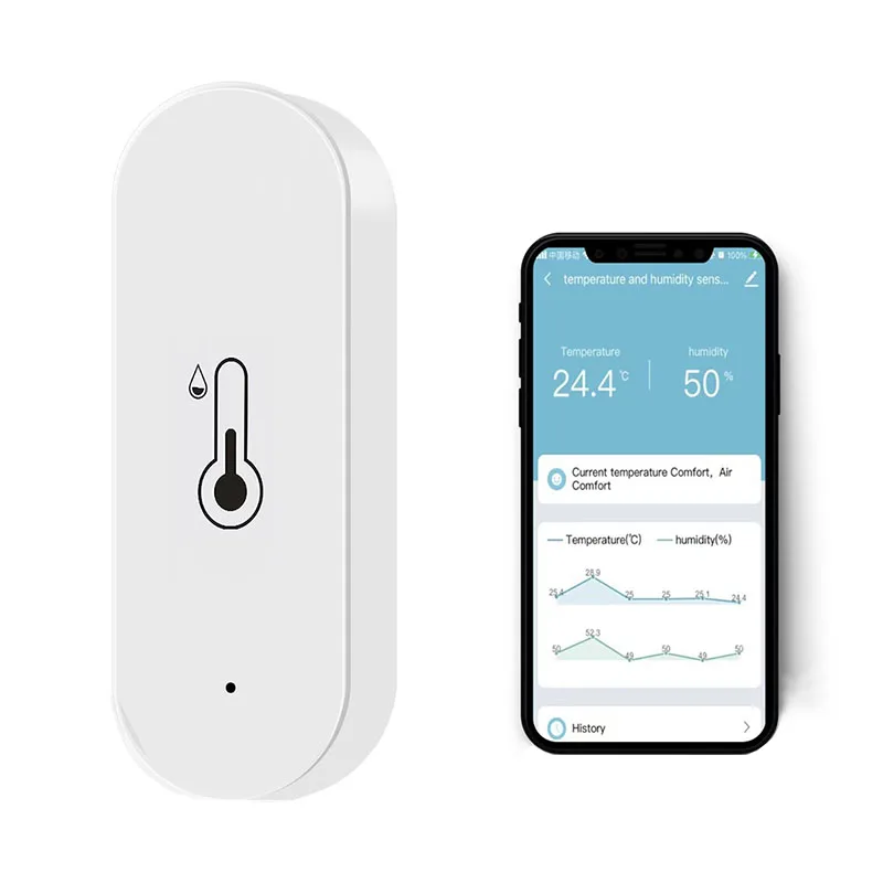 /2026NewProductWifi Intelligent Temperature and Humidity Sensor Detector Home Indoor WirelessWIFI Temperature and HumiditySensor