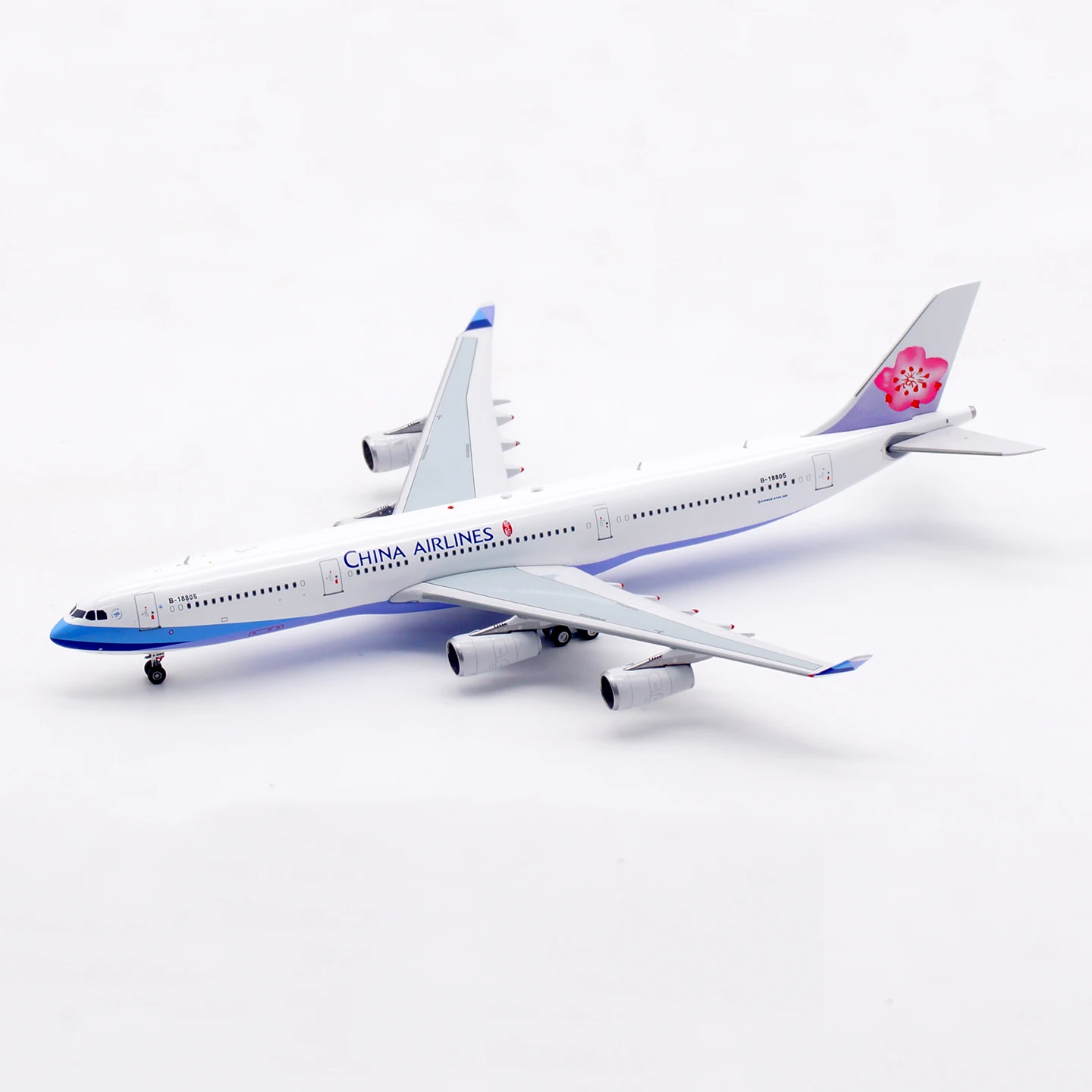 AV4323 سبيكة تحصيل طائرة هدية الطيران 1:400 الخطوط الجوية الصينية "SkyTeam" ايرباص A340-300 دييكاست طائرة نموذج B-18805 #4