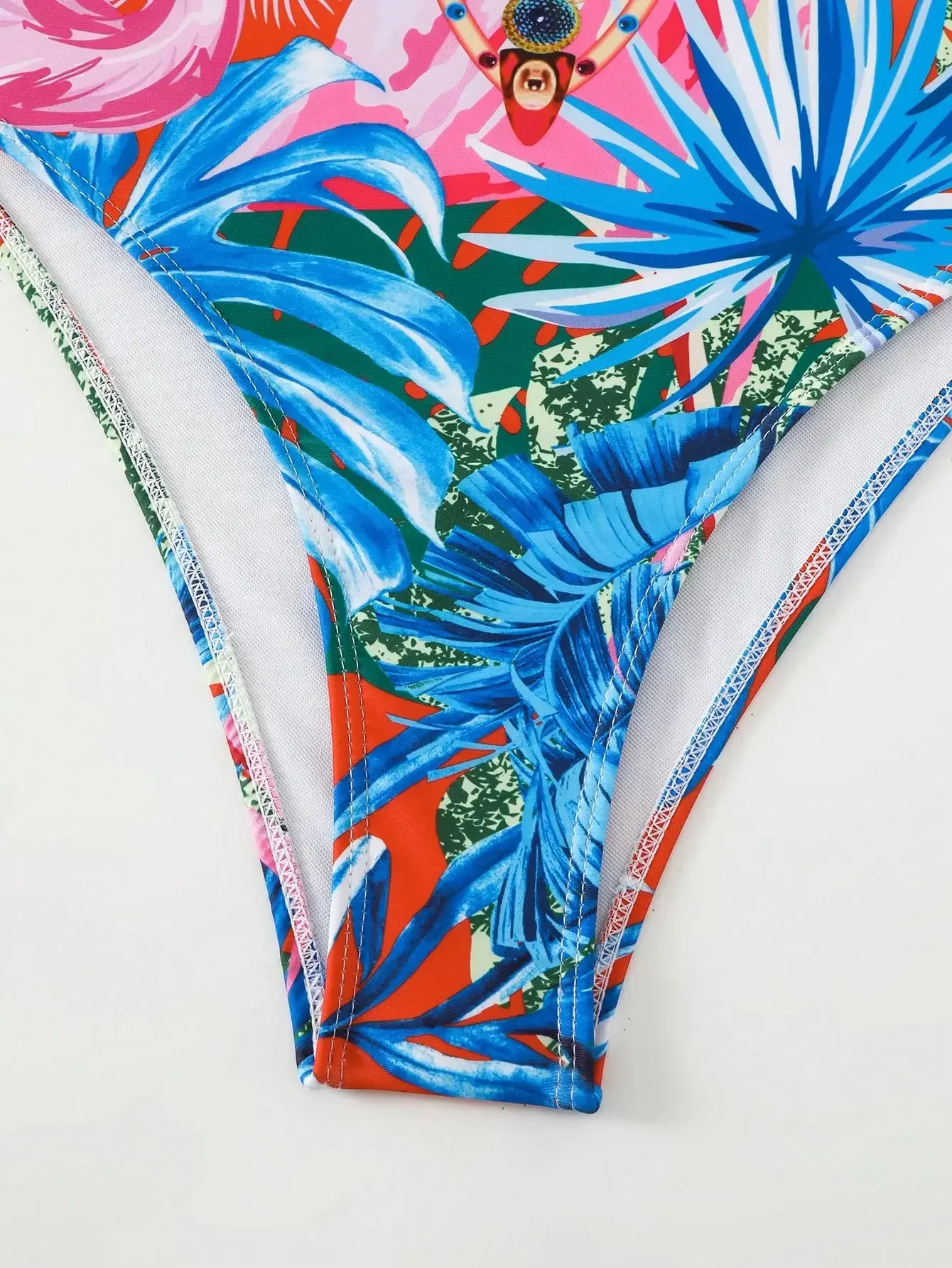 新しいポジショニングプリントワンピース水着糸スカートツーピースセット水着