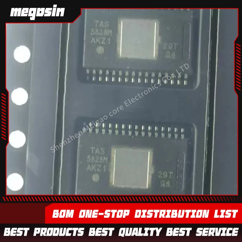 1~pcs/lot TAS5828MDADR TAS5828M HTSSOP-32 Audio amplifier chip