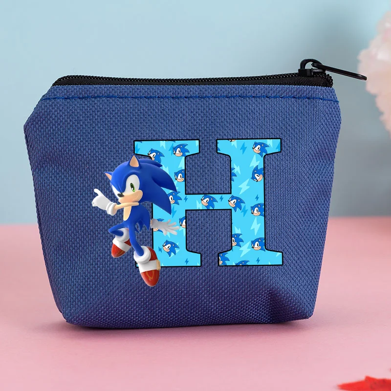 Sonics Coin Key Money Storage Bag Pattern Purses Small Fresh Print Canvas Coin Wallet Lady Girls Earphone Zipper Pouch Kid Gifts