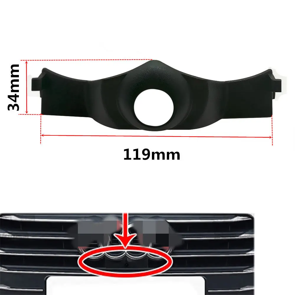 YIFOUM Car Front View Positive Logo Camera Bracket Shell Frame Housing For Audi A8 A8L D5 4N 2018 2019 2020