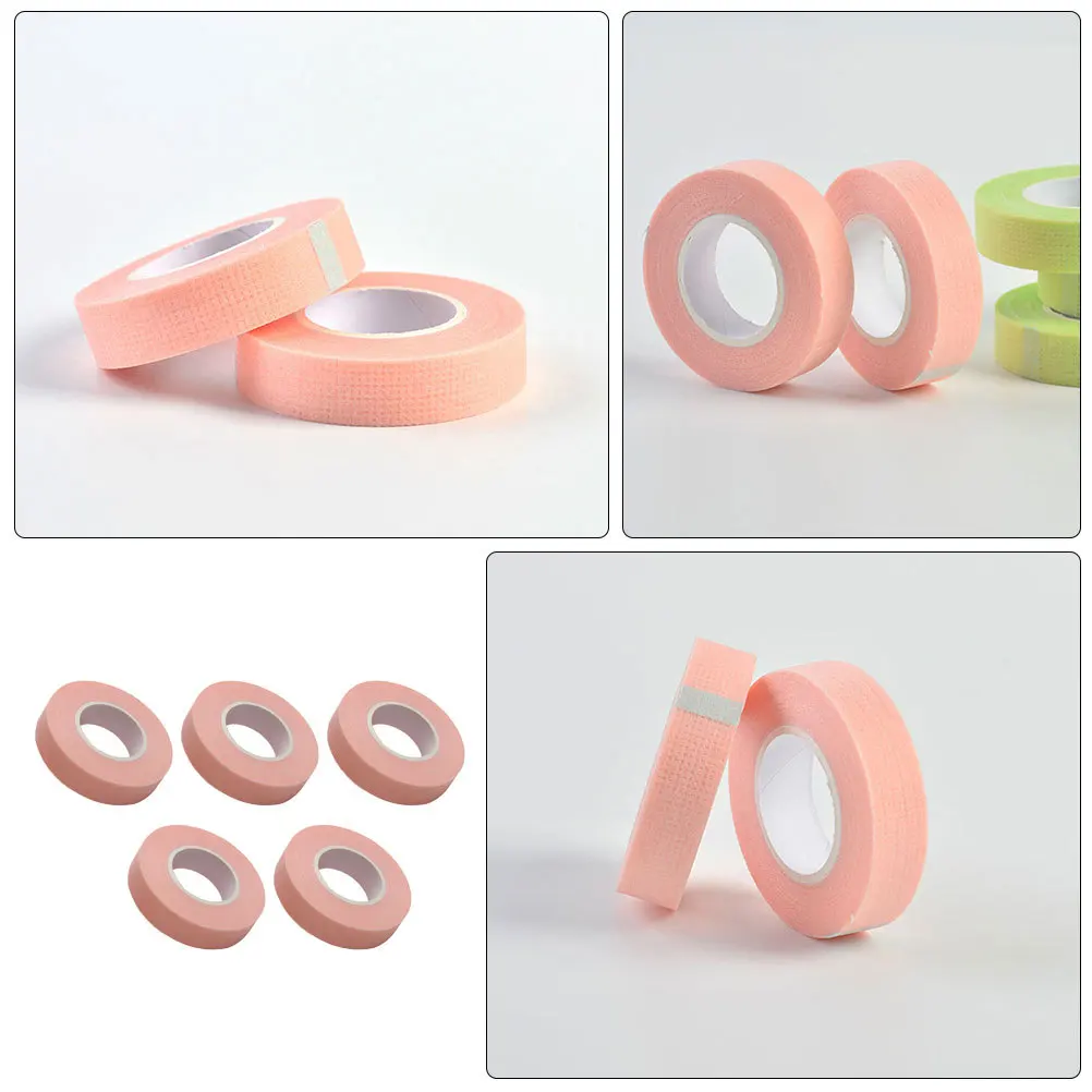 5 ロールまつげ分離テープ通気性不織布つけまつげエクステンションアクセサリー長さ 9 インチ簡単に剥がして貼れる粘着テープ