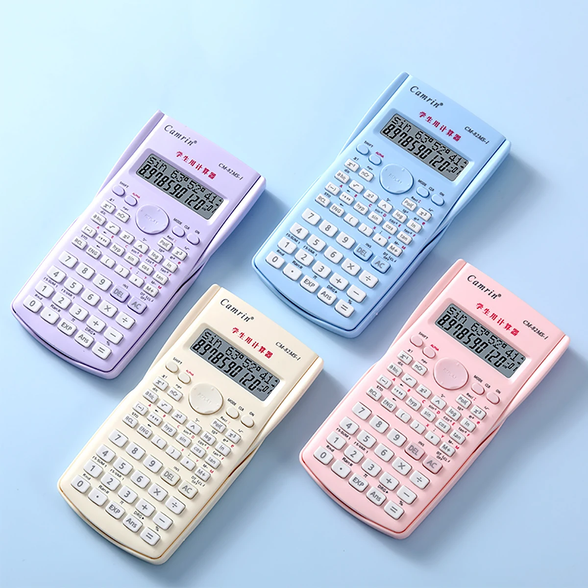 

1 color functional calculator, multi-functional student exam-specific scientific calculator, double-row display exam calculator.