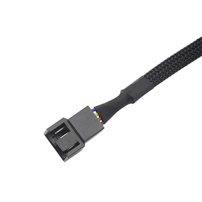 

B50B-50PCS 4 Pin PWM Fan Extension Power Cable Connector Case Male To Female Extending Cables Compatible With 4 Pin/3 Pin Fan