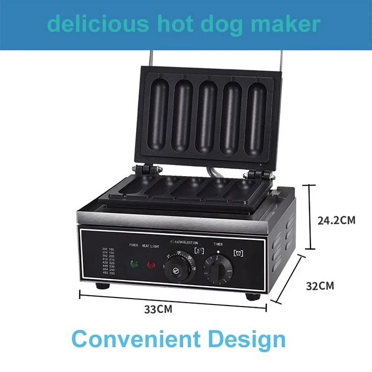 

5-Grid Timed Snack Maker – Hot-Selling Machine for Milk Corn, Sausage & Hot Dog Waffles