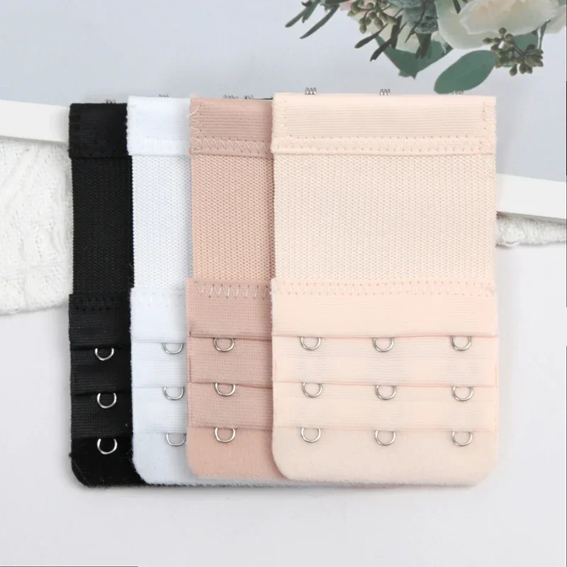 4 pièces d'extenseurs de bretelles de soutien-gorge à 3 crochets, confortables et réglables, pour un soutien-gorge invisible, accessoires de lingerie féminine