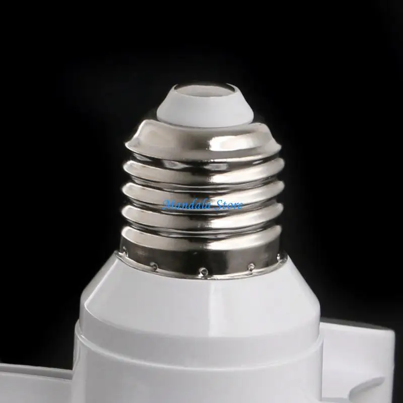 U2JC E27 Lamp Holders Featuring Triple Sockets Adjustable Socket Adapter Texture