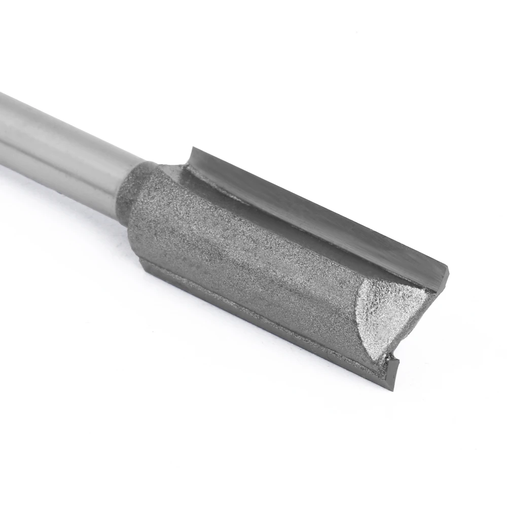 LAVIE 1 Stück 1/4" Schaft Gerader Fräser 3/8" x 30mm Holzfräser Hartmetallbestücktes Nutwerkzeug für Holzbearbeitung – Detail 7