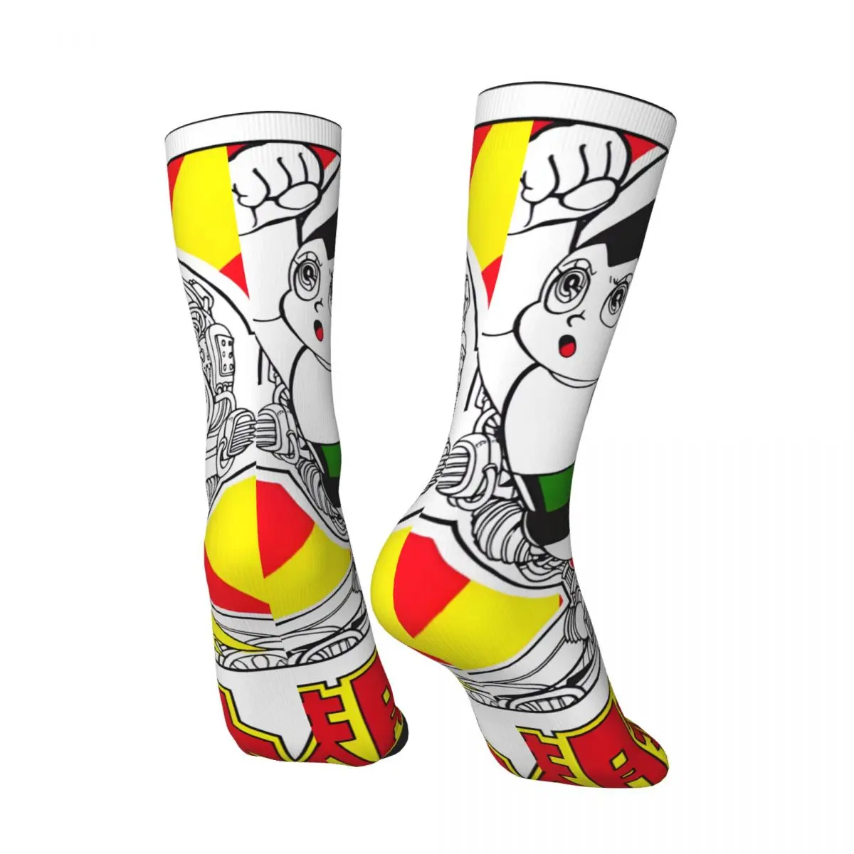 Hip Hop Retro Outstanding Crazy Men's compression Socks Unisex Astro Boy Harajuku Seamless Printed Funny Novelty Happy Crew