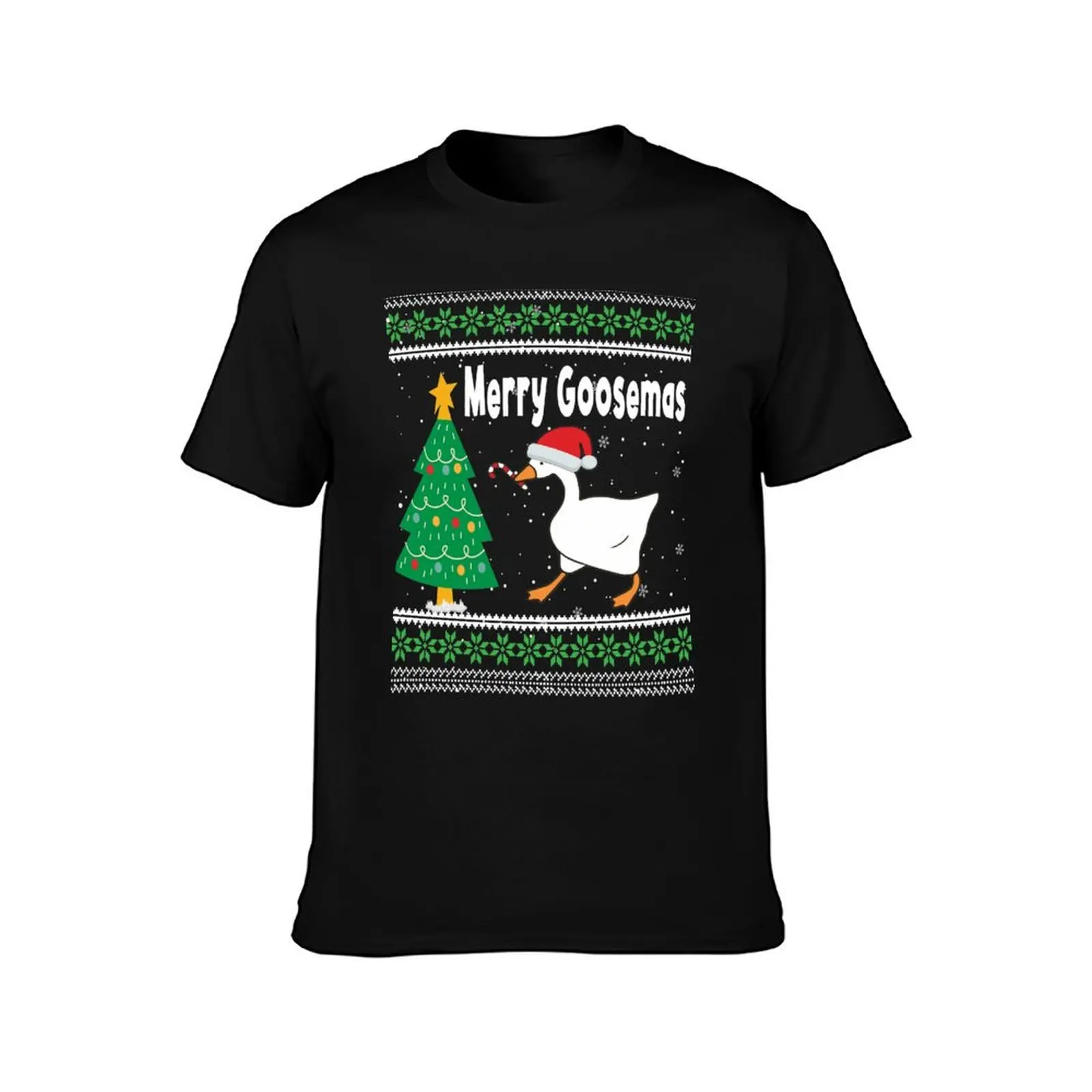 Merry Goosemas Ugly Christmas T-Shirt UV Protection Outdoor Tee Shirt T-Shirt