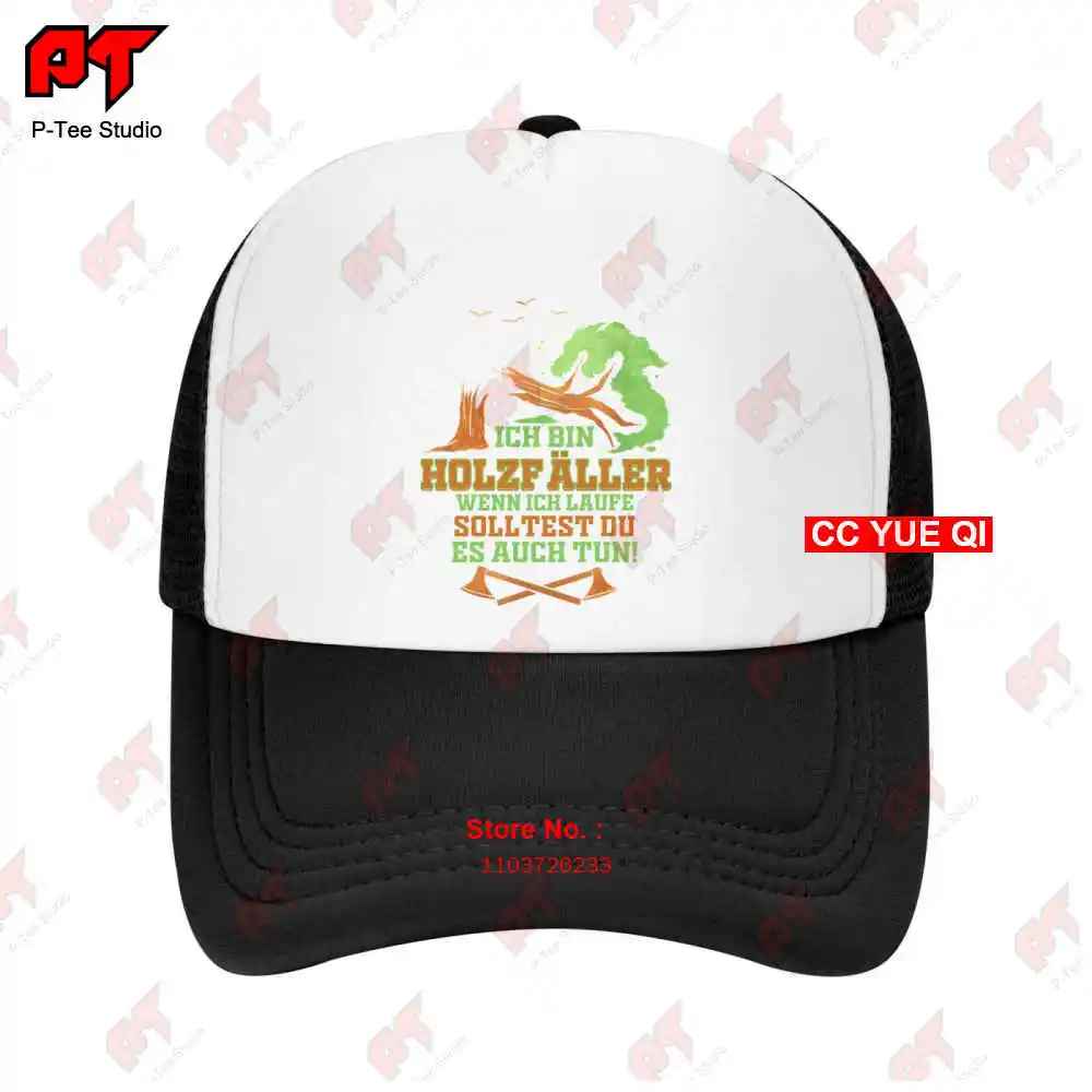 Herren Holzfäller Geschenk Für Förster Wald Lustig I Wenn Ich Laufe Baseball Caps Truck Cap ZHEC