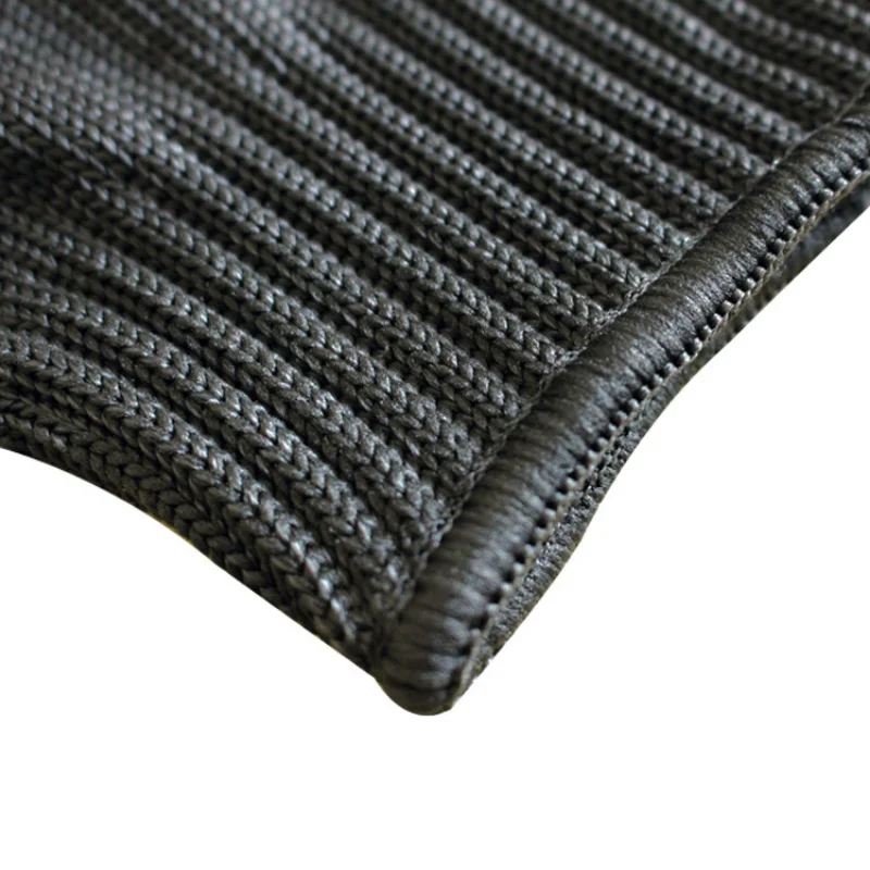 Guantes anticorte de alambre de acero, protección de mano de obra, multiusos, color negro, Nivel 5, 1