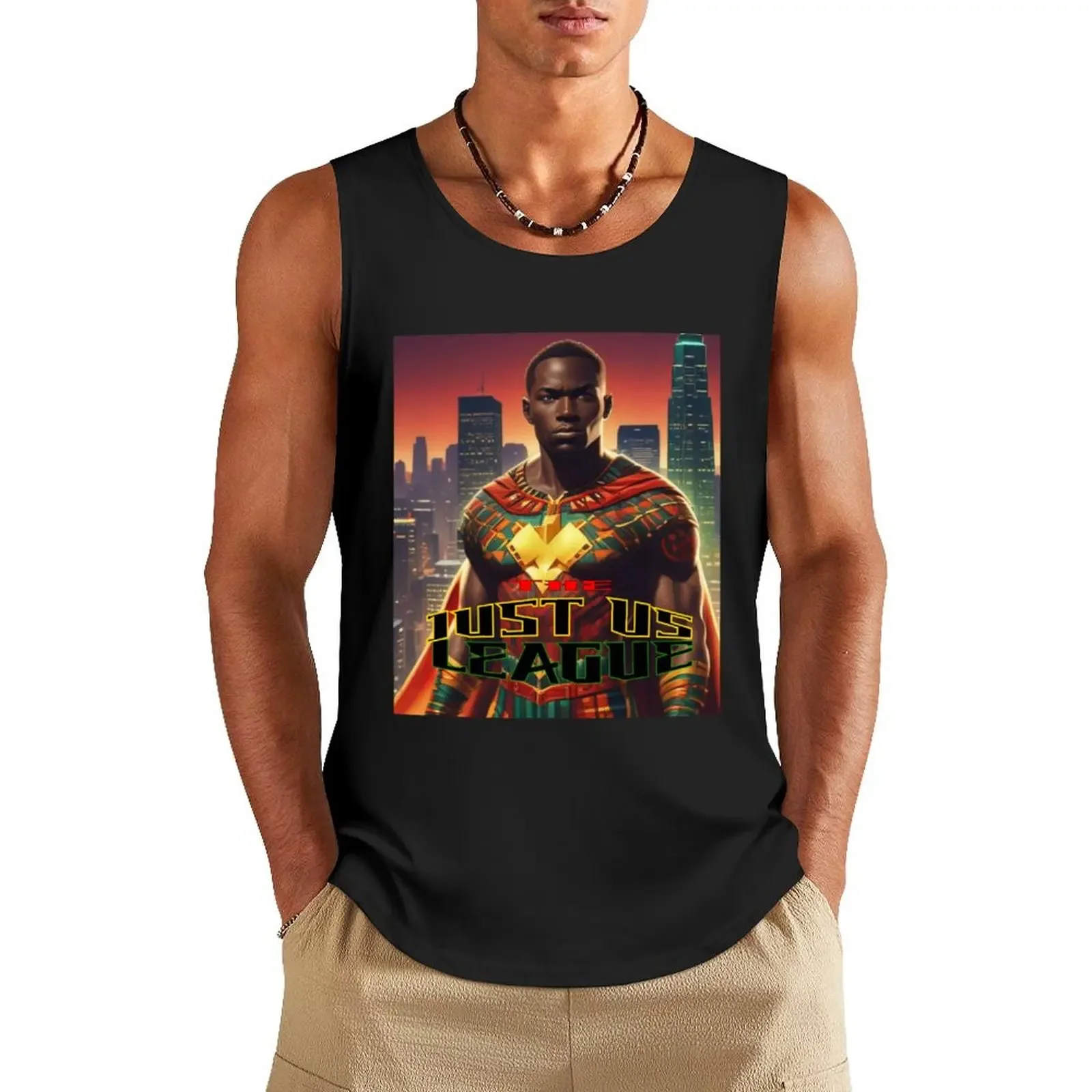 

The Just Us League Tank Top muscle t-shirt Gym clothes Men's clothing