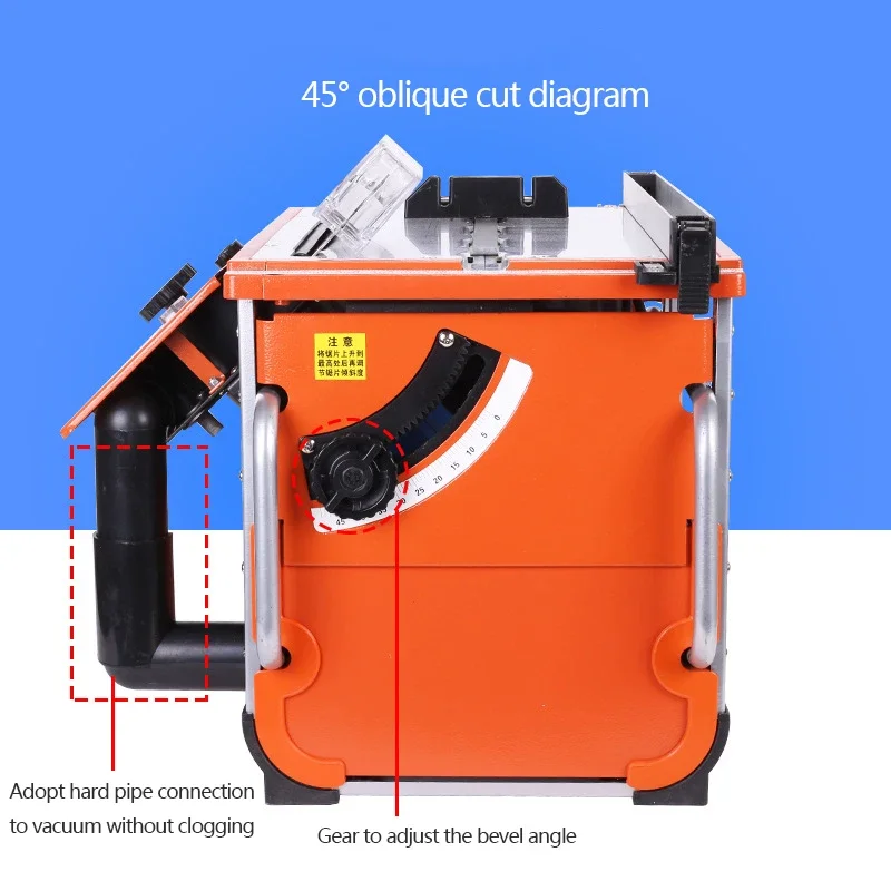 Multifunctional Dust-Free Wood Chainsaw Small Lifting Woodworking Saw Household Woodworking Sliding Table Chainsaw