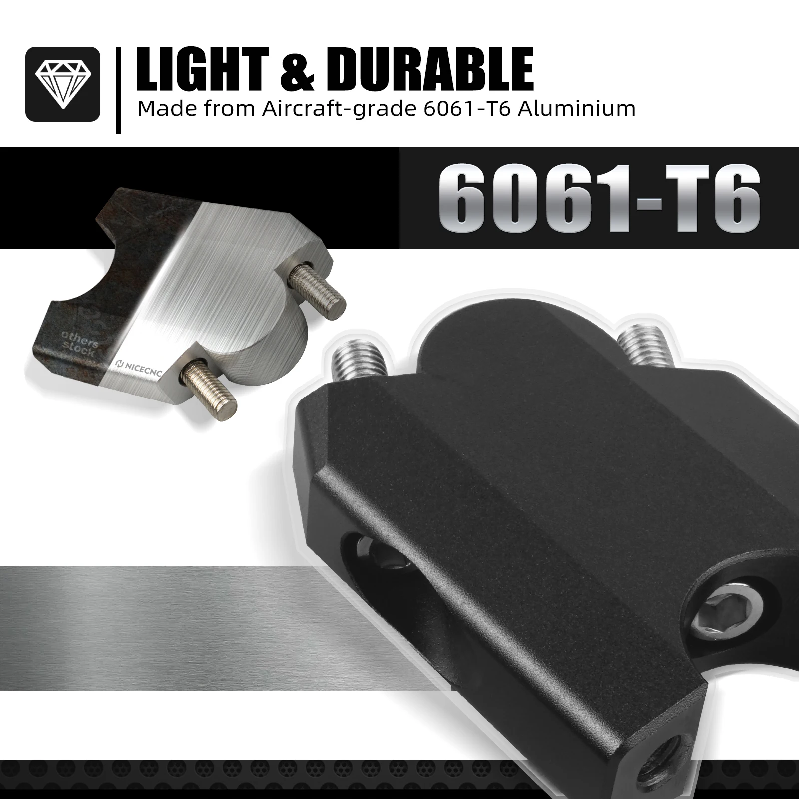 Motorcycle Aluminum 2" Rise 28mm Handlebar Risers for Yamaha Tenere 700 XT700Z 2019 2020 Tenere700 1-1/8" Handle Bar Risers - Image 4