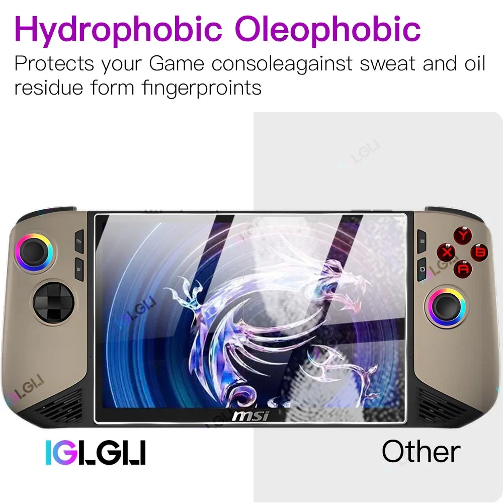 9H Tempered Glass Screen Protector for MSI CLAW 8 AI+ / MSI CLAW A8 BZ2EM Protective Film Anti-Scratch Gaming Accessories