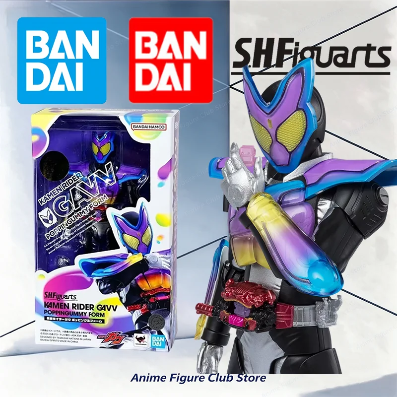100% Genuine Bandai SHF Kamen Rider GAVV POPPINGUMMY FORM Action Figure Collectible Model Toys Gift In Stock Original Box Anime