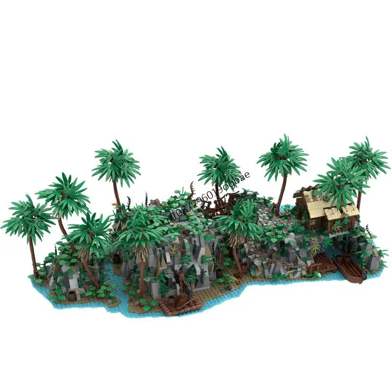 Novo 4008 pçs moc europeu medieval piratas série dominica ilha do tesouro modelo diy ideias criativas crianças brinquedo presente blocos de construção