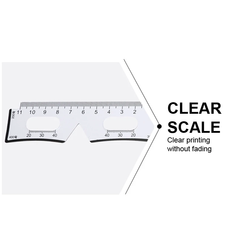 2 stks Maatregel Optische Vernier PD Liniaal Leerling Afstandsmeter Oog Oogheelkundige Tool Multifunctionele Maatregel