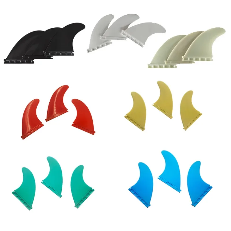 

SUP Paddleboards Surfboards Tail Rudder Shark Fin 437 Fins Left Center Right Set Colorful Surfboards Tail Fin Splitter