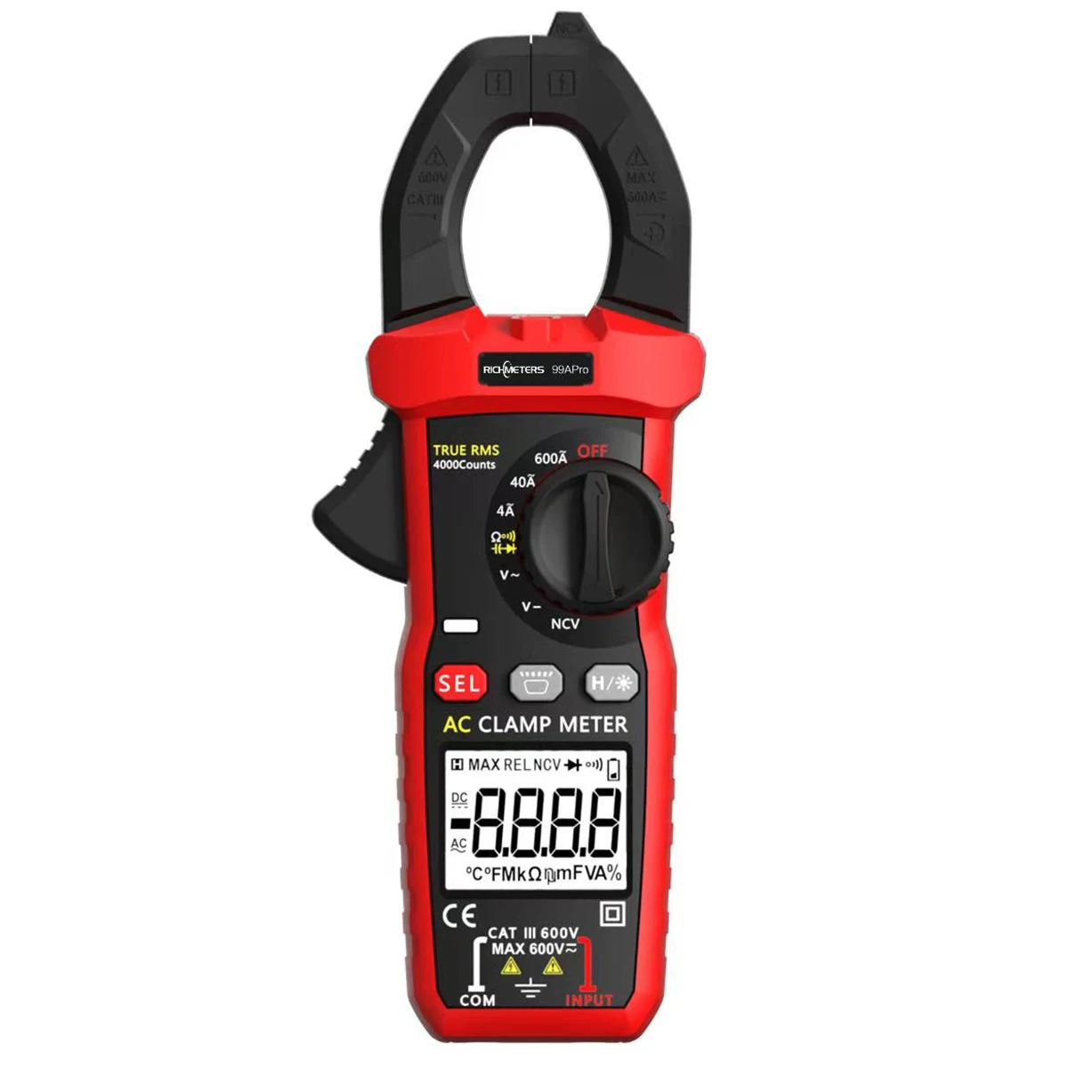 RM99APro RICHEMETERS AC Clamp Meter Auto Range Flash Light Back Light DC Current ELECTRICAL