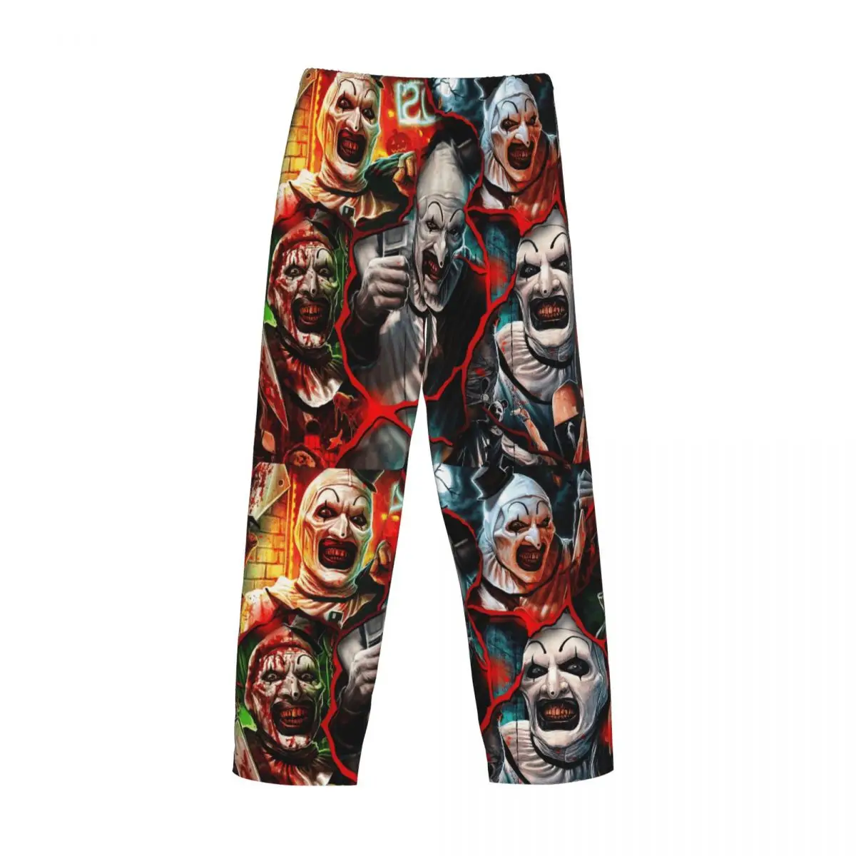 맞춤형 T-Terrifiers 공포 영화 파자마 바지 남성용 수면복 라운지 슬립 바지 주머니가 있는 신축성 있는 바지