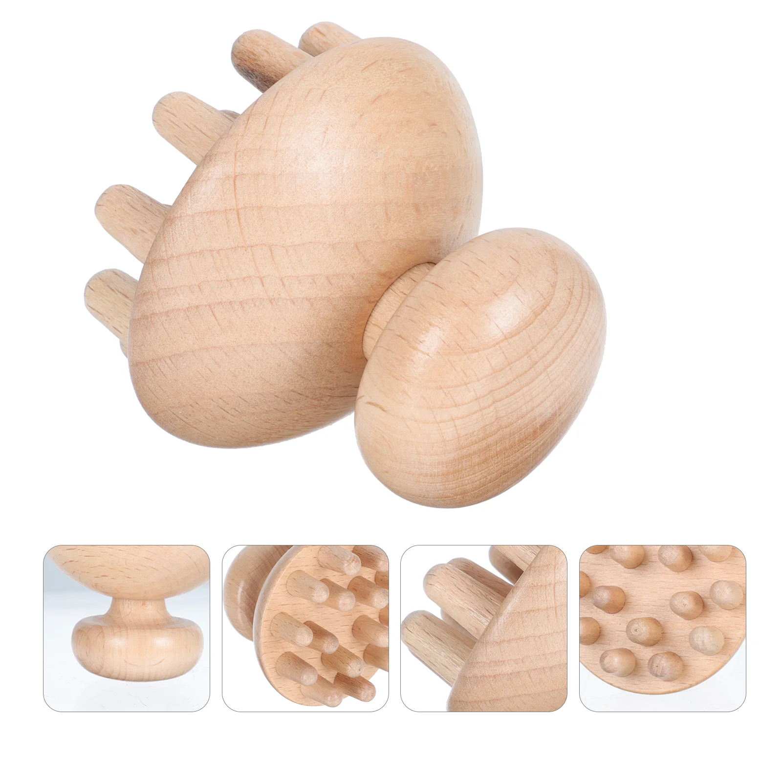 

Massage Wooden Comb Man Miss Hairbrush Gua Sha Body Tool Scraping Beech Handheld Acupoint Massager