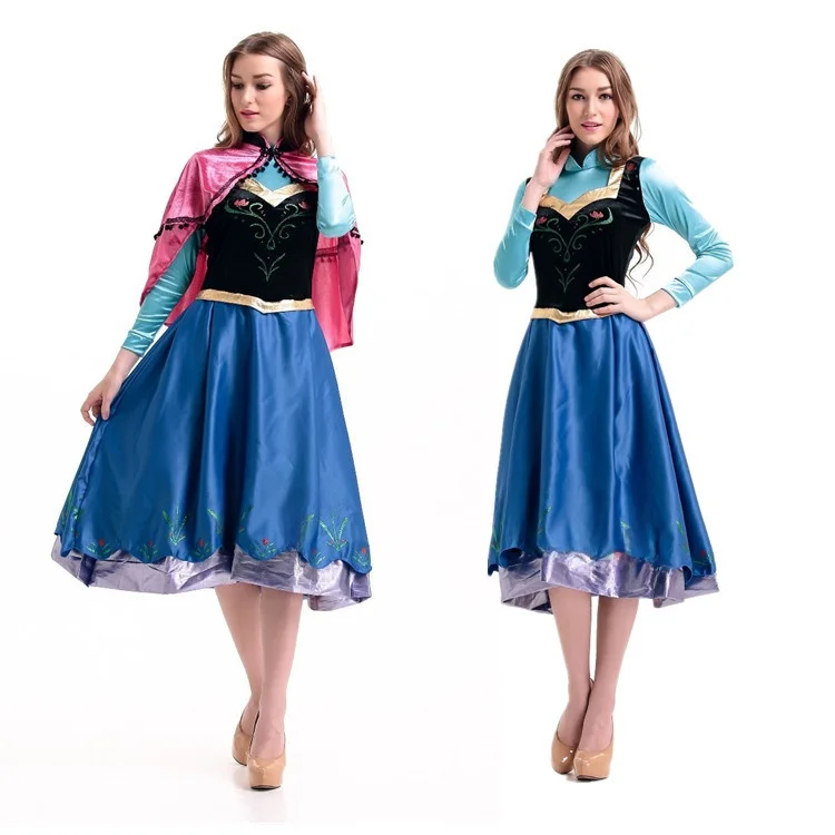 

Elsa Princess Dress Adult Cosplay Movie Role-playing Costume Halloween Stage Wear Traditional Hanfu Women's Fashion