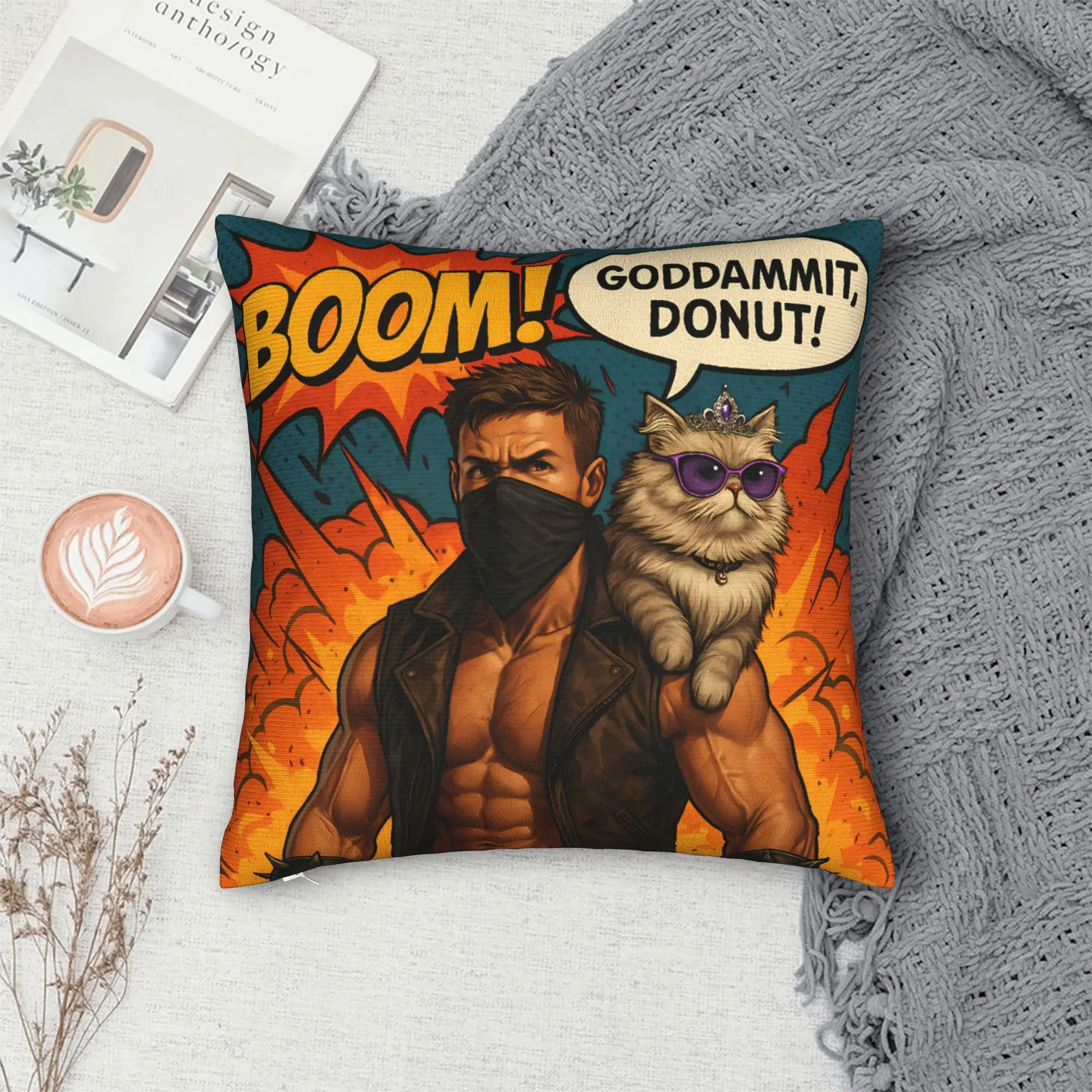 Dungeon Crawler Carls Pillow Case  Comfy Pillow Cover For Living Room Chair Vintage Cushion Cover