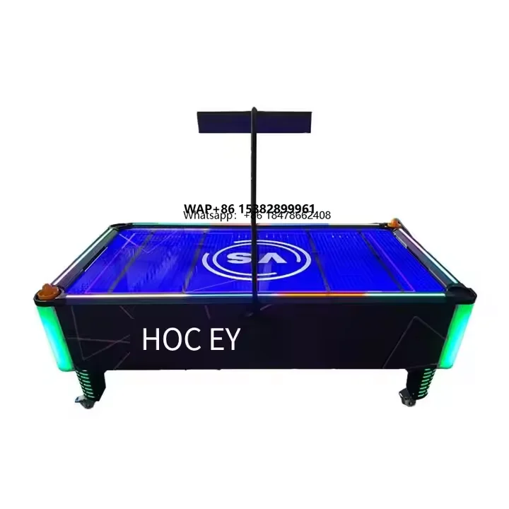 

Электронный аэрохоккей для двух игроков с монетоприемником, игровое оборудование для хоккея на воздухе с плавающим столом, для дома и торговых центров