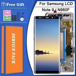 100% Test For Samsung Note9 LCD Display Touch Screen Digitizer Assembly For Samsung Note 9 N960F N960U N9600 LCD Frame