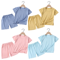 Summer Collection Kids Short Sleeves Clothing Boys and Girls Soft and Breathable Sleepwear Loungewear Comfortable Children Sets