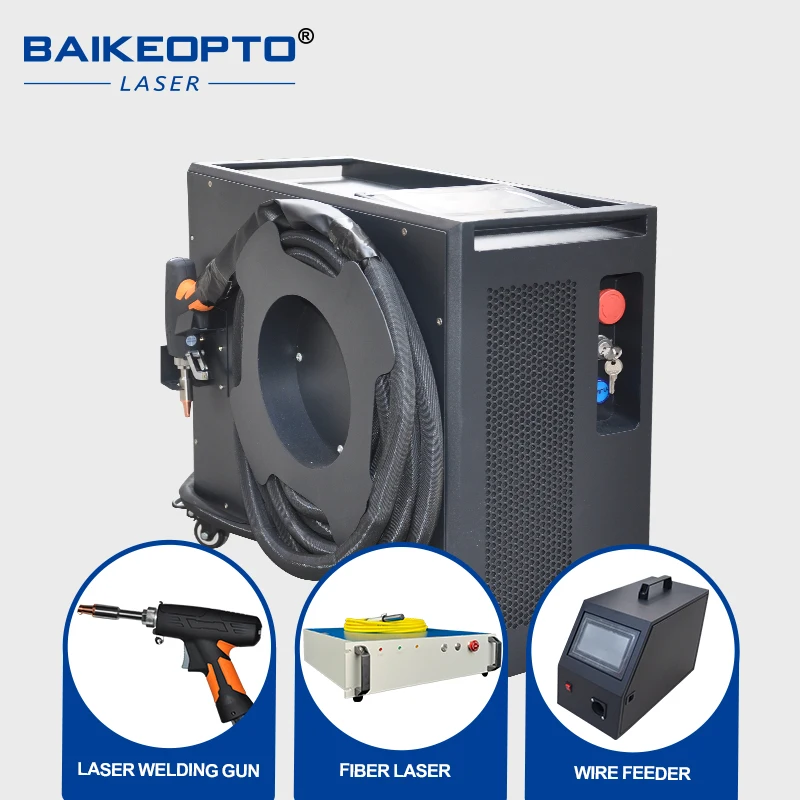 Portable Lightweight 4-in-1 Metal Cleaning Cutting Laser Welding Machine High Quality Precision Welder BK-WF800S