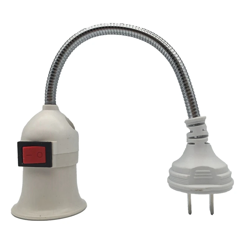 E27 Lamp Base Conversion Led Light Wall Flexible Lamp Holder Converter With Switch Led Head Bulb Socket
