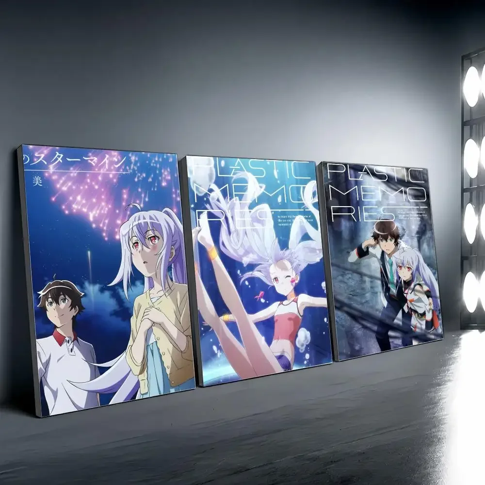 P-PLASTIC MEMORIES Anime Painting Calligraphy Modern Canvas Wall Art for Bedroom & Living Room | Home Decor Gift