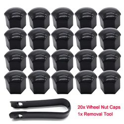 20PCS Car Wheel Nut Caps Accessories Auto Tyre Hub Screw Anti-Rust Protection Cover Decoration Cap Vehicle Bolts Studs Cap 21mm