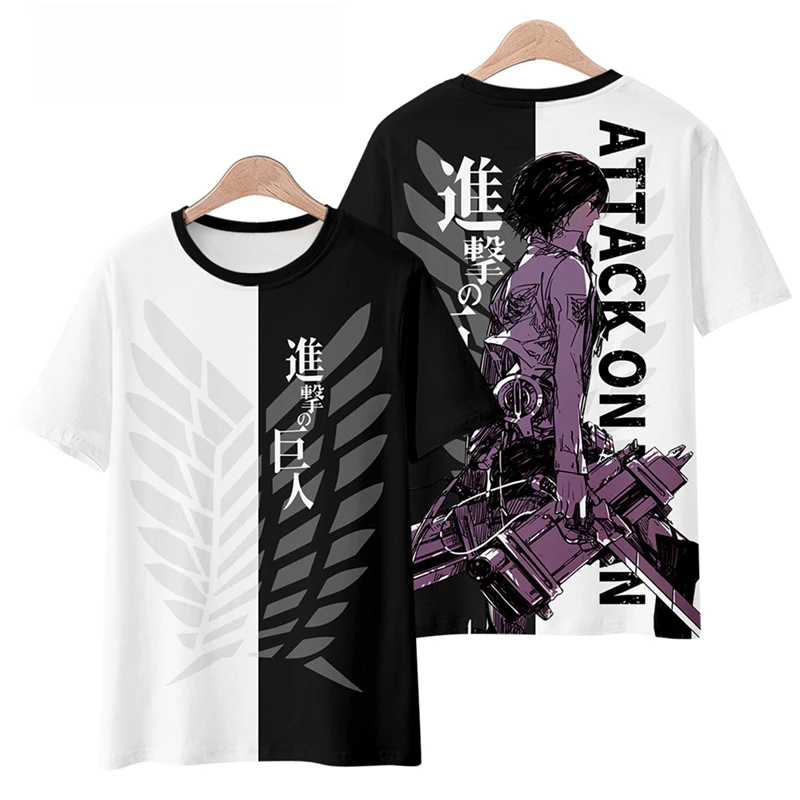 T-shirt anime giapponese 3D per uomo e donna in estate.