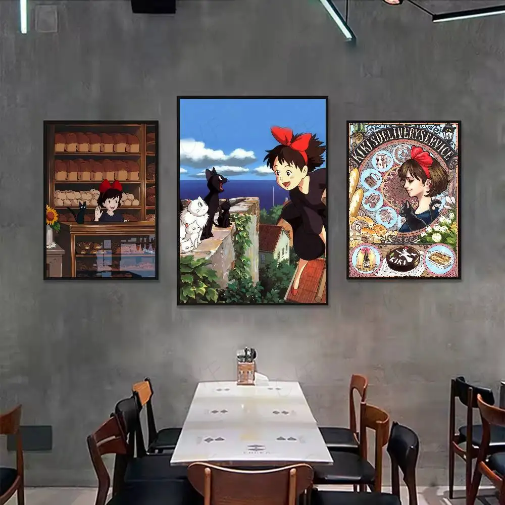 أنيمي k-Kikis d-التوصيل خدمة المشارك ورقة طباعة غرفة المعيشة المنزلي غرفة نوم مدخل بار مقهى الفن اللوحة الديكور #4