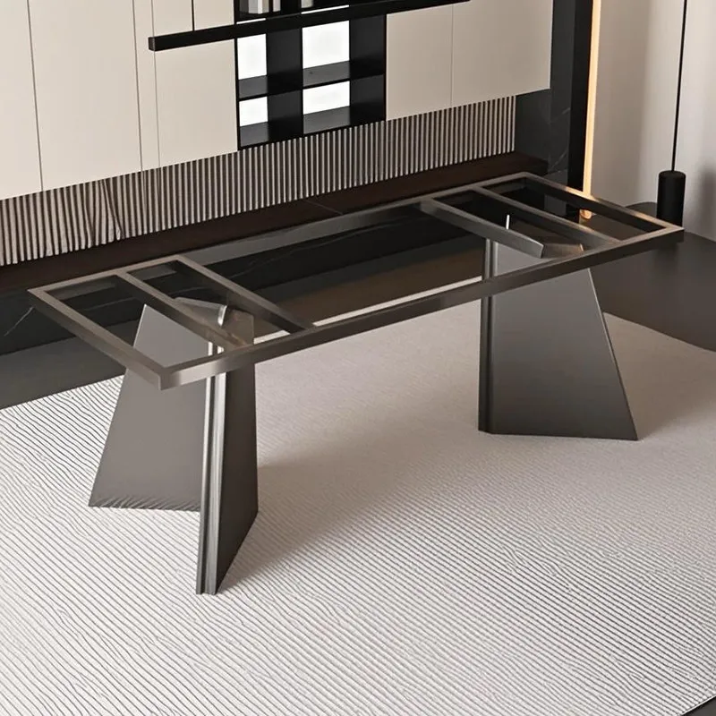 Light luxury table leg bracket marble table leg base luxury stone tea table shelf rock slab desk support foot customization 3