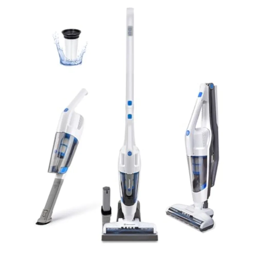 VSD1801 Cordless Handheld and Stick Vacuum Cleaner 2 in 1 Rechargeable Li-ion Battery Powerful Lightweight for Hardwood Floor C